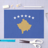 Kosovaanse vlag tissuepapier (Craft)