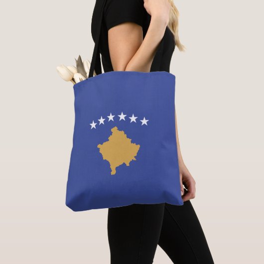 Kosovaanse vlag tote bag (Dichtbij)