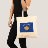 Kosovaanse vlag tote bag (Voorkant (product))