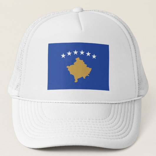 Kosovaanse vlag trucker pet (Voorkant)