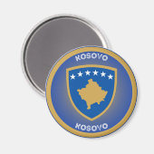 Kosovaarse Erfgoed Embleem Magneet (Voorkant / Achterkant)