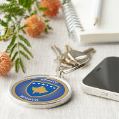 Kosovaarse Erfgoed Embleem Sleutelhanger (Zijkant)