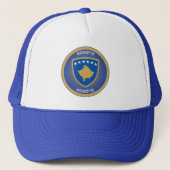 Kosovaarse Erfgoed Embleem Trucker Pet (Voorkant)