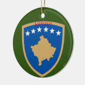 Kosovaarse kerstversiering keramisch ornament (Links)