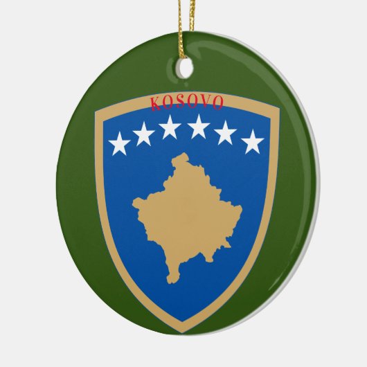 Kosovaarse kerstversiering keramisch ornament (Links)