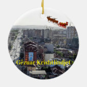 Kosovaarse kerstversiering keramisch ornament (Achterkant)