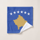 Kosovaarse vlag bad handdoek (Wasdoekje)