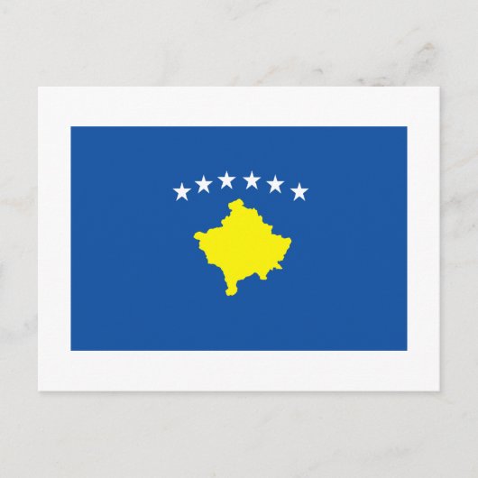 Kosovaarse vlag briefkaart (Voorkant)