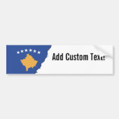 Kosovaarse vlag bumpersticker (Voorkant)