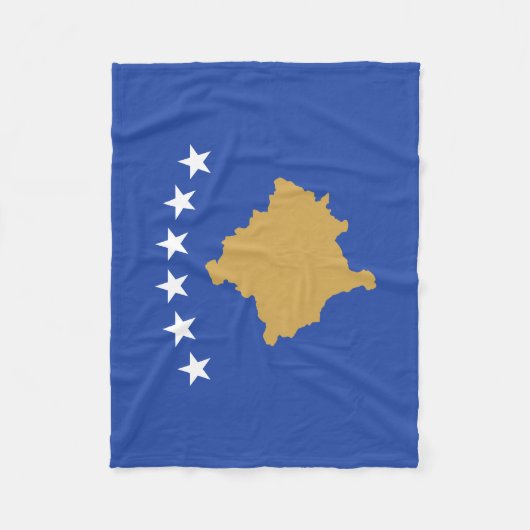 Kosovaarse vlag fleece deken (Voorkant)