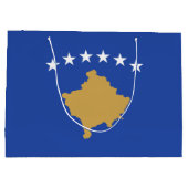 Kosovaarse vlag groot cadeauzakje (Achterkant)