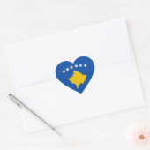 Kosovaarse vlag Hart Sticker (Envelop)