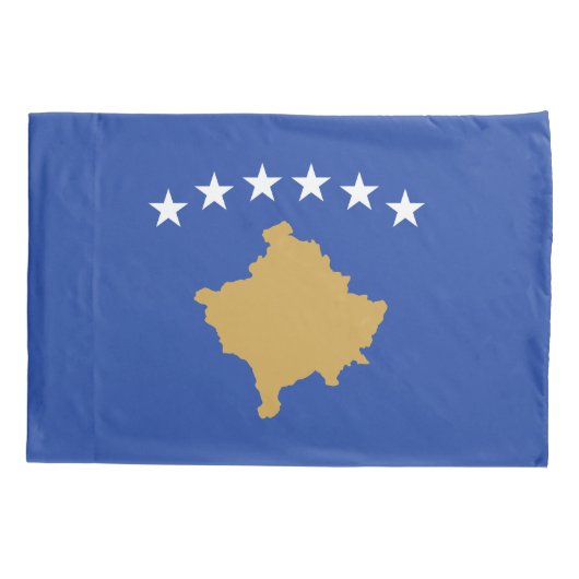 Kosovaarse vlag kussensloop (Achterkant)