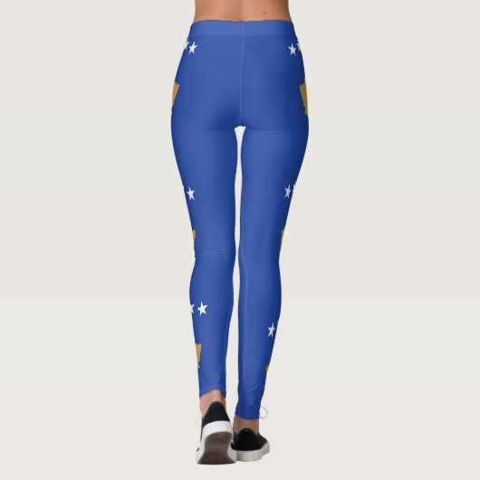Kosovaarse vlag leggings (Achterkant)