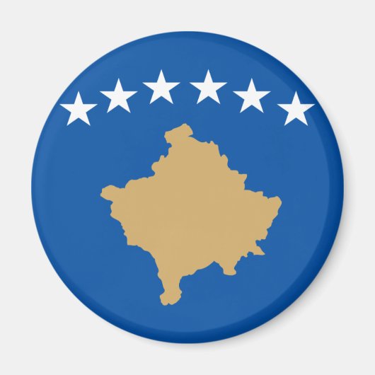 Kosovaarse vlag magneet (Voorkant)