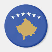Kosovaarse vlag magneet (Voorkant)
