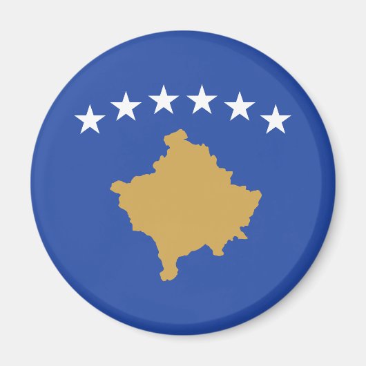 Kosovaarse vlag magneet (Voorkant)