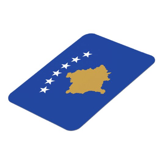 Kosovaarse vlag magneet (Linkerzijde)