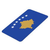 Kosovaarse vlag magneet (Linkerzijde)