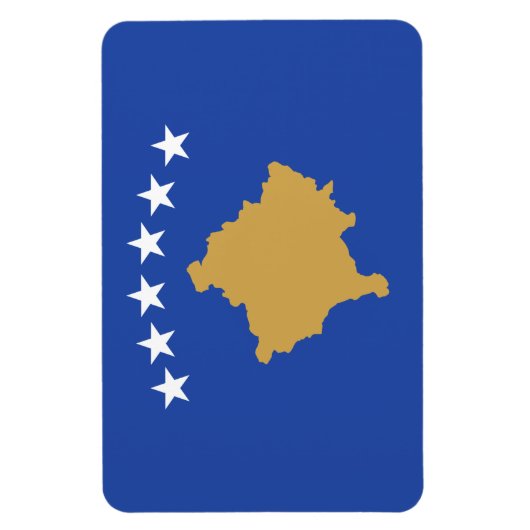 Kosovaarse vlag magneet (Verticaal)