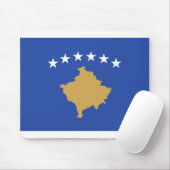 Kosovaarse vlag muismat (Met muis)