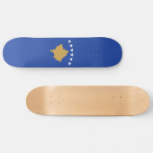 Kosovaarse vlag persoonlijk skateboard (Horizontaal)