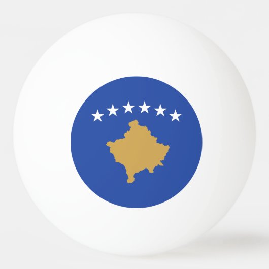Kosovaarse vlag pingpongbal (Achterkant)