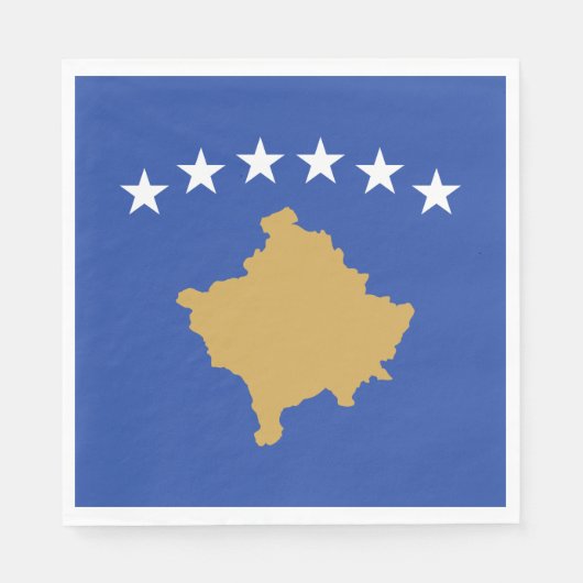 Kosovaarse vlag servet (Voorkant)