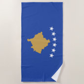 Kosovaarse vlag strandlaken (Voorkant)