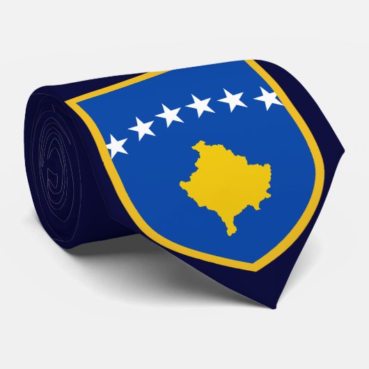 Kosovaarse vlag stropdas (Opgerold)