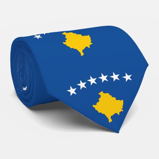 Kosovaarse vlag stropdas (Opgerold)