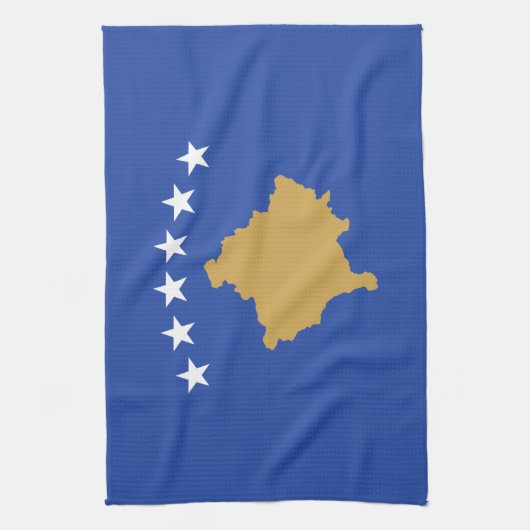 Kosovaarse vlag theedoek (Verticaal)