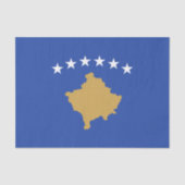 Kosovaarse vlag tissuepapier (Voorkant)