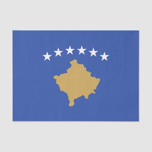 Kosovaarse vlag tissuepapier (Voorkant)