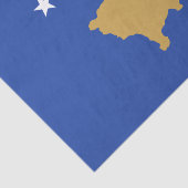 Kosovaarse vlag tissuepapier (Detail)