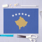 Kosovaarse vlag tissuepapier (Craft)