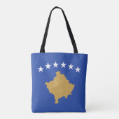 Kosovaarse vlag tote bag (Achterkant)