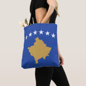 Kosovaarse vlag tote bag (Dichtbij)