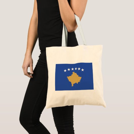 Kosovaarse vlag tote bag (Voorkant (product))