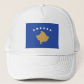 Kosovaarse vlag trucker pet (Voorkant)