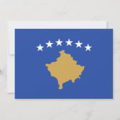 Kosovaarse vlag, vlag van Kosovo bruiloft Kaart (Achterkant)