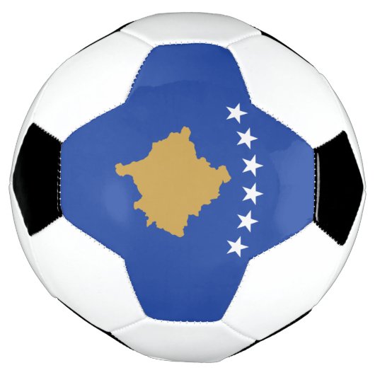 Kosovaarse vlag voetbal (Gedraaid)