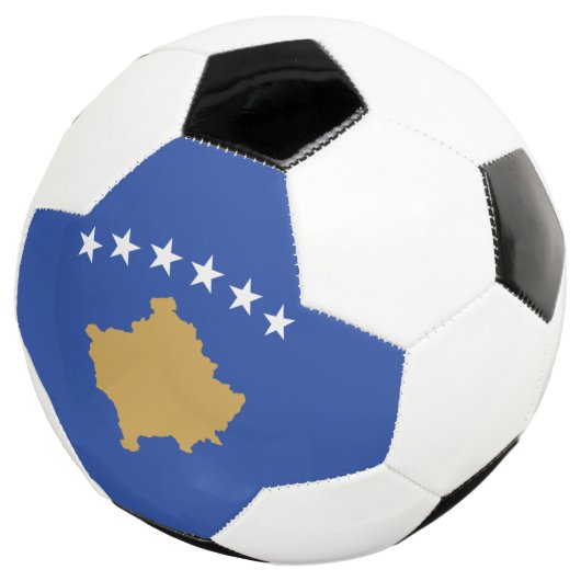 Kosovaarse vlag voetbal (Drie kwart)