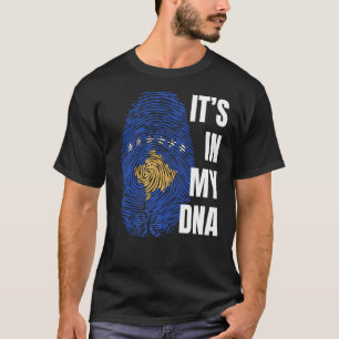 Kosovarische vlag Dna Fingerprint Kosovo T-shirt