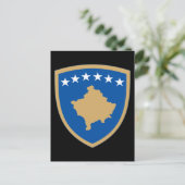 kosovo embleem briefkaart (Staand voorkant)