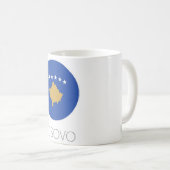 Kosovo Flag Travel Mug Koffiemok (Voorkant rechts)