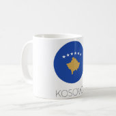Kosovo Flag Travel Mug Koffiemok (Voorkant links)