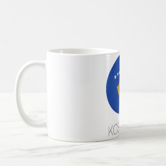 Kosovo Flag Travel Mug Koffiemok (Links)