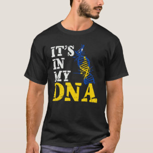 Kosovo is in mijn DNA Kosovaarse vlag Kosovaars T-shirt