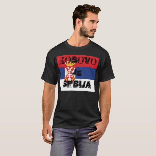 KOSOVO JE SRBIJA T-SHIRT (Voorkant volledig)